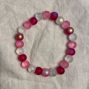 Handmade glass bead bracelet